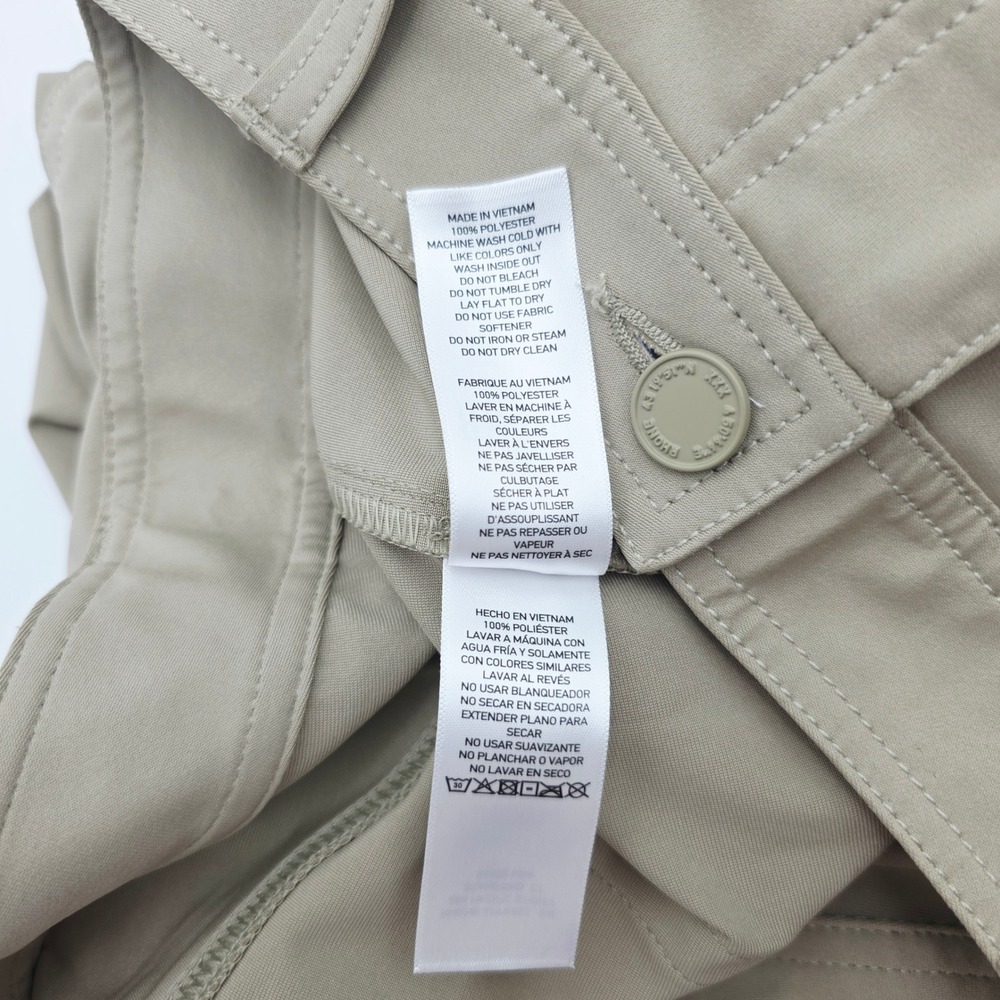 Rhone Commuter Pants Mens 36x32 Khaki Tan Slim Fit Stretch 5-Pocket Trousers - Picture 14 of 15